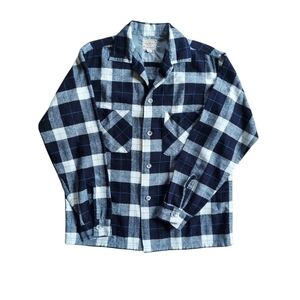 Vintage Woolmaster Co.  Orlon and Wool Plaid Button-Down